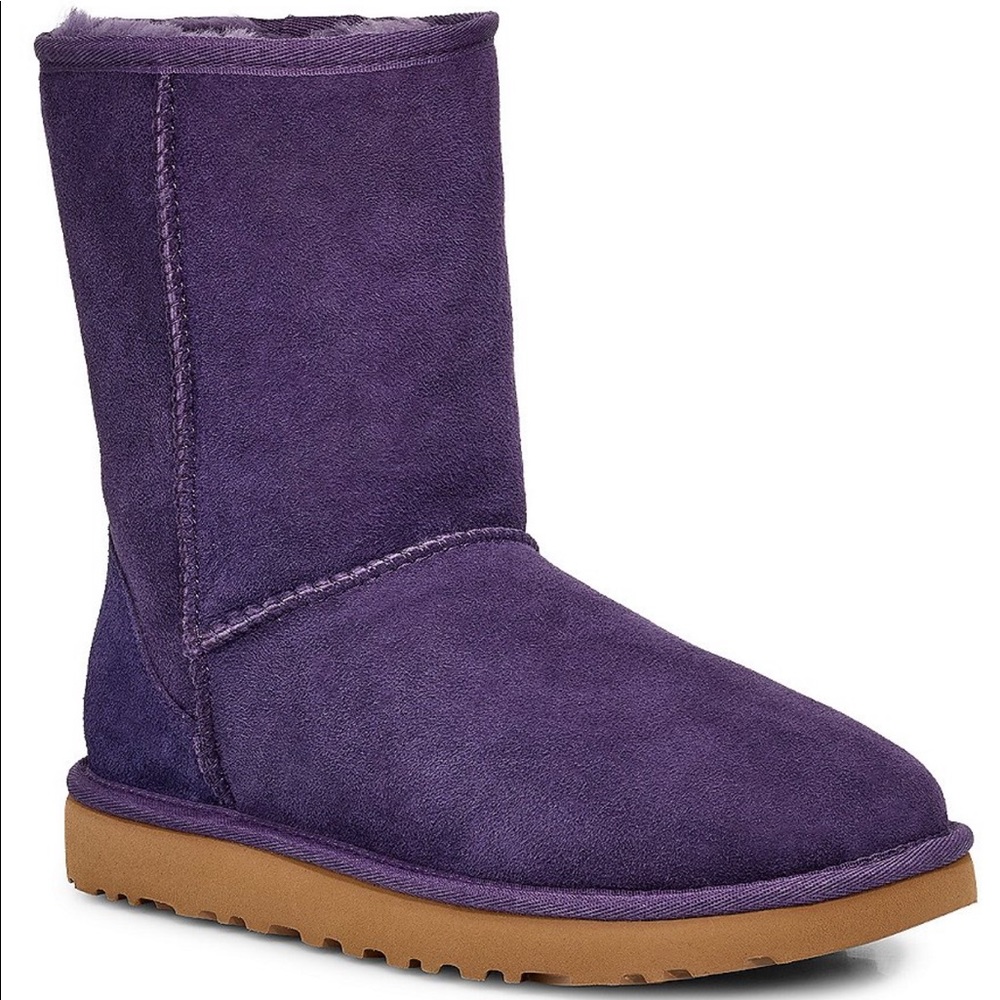 UGG Classic Short Suede Boots Purple - W size 8